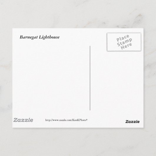 Barnegat Lighthouse III Postkarte (Rückseite)