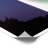 Barnegat Lighthouse in Night Poster (Ecke)