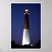 Barnegat Lighthouse in Night Poster (Vorne)