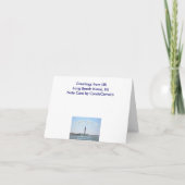 Barnegat Lighthouse LBI Grüße Karte (Rückseite)