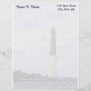 Barnegat Lighthouse LBI Letterhead Stationery Briefkopf
