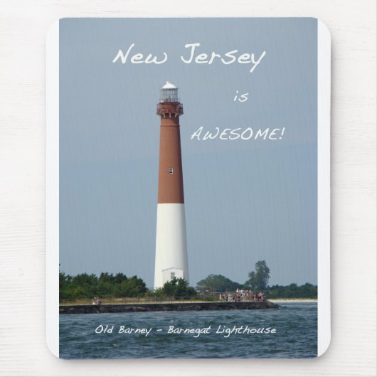 Barnegat Lighthouse Long Beach Island New Jersey Mousepad (Vorne)