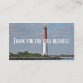 Barnegat Lighthouse Long Beach Island New Jersey Visitenkarte (Rückseite)