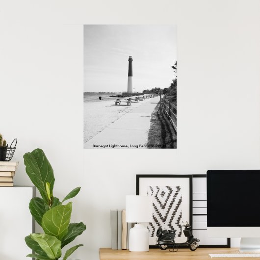 Barnegat Lighthouse, Long Beach Island Poster (Heimbüro)