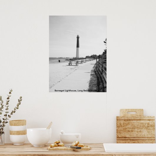 Barnegat Lighthouse, Long Beach Island Poster (Küche)