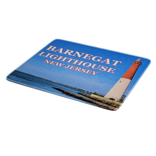 Barnegat Lighthouse New Jersey Cutting Board Schneidebrett (Ecke)