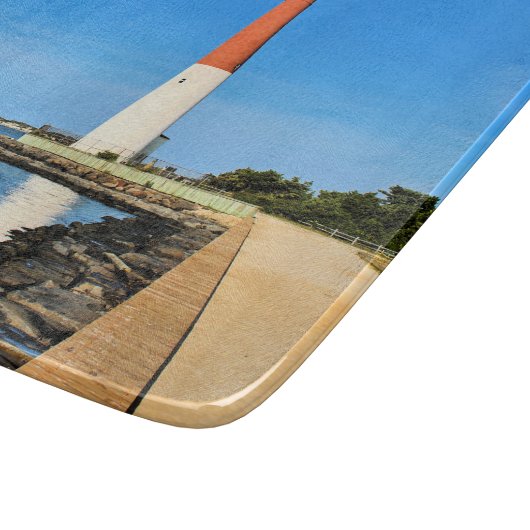 Barnegat Lighthouse New Jersey Cutting Board Schneidebrett (Ecke)