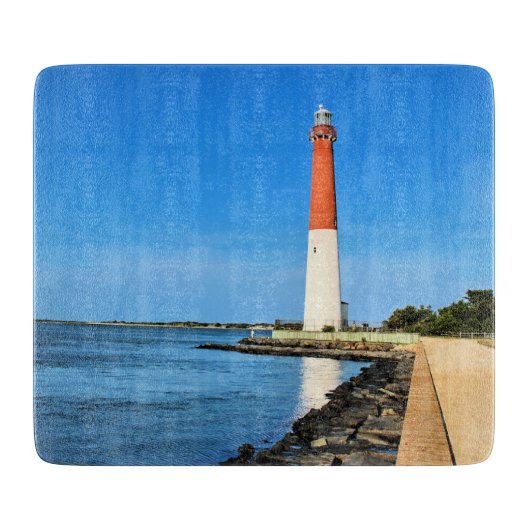 Barnegat Lighthouse New Jersey Cutting Board Schneidebrett (Vorderseite)