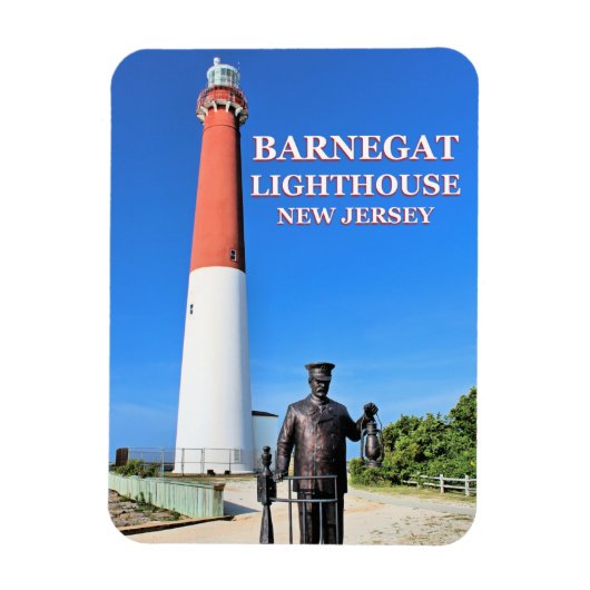 Barnegat Lighthouse, New Jersey Foto Magnet (Vertikal)