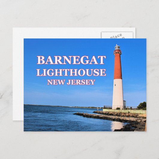 Barnegat Lighthouse, New Jersey Postcard Postkarte (Vorne/Hinten)