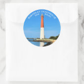 Barnegat Lighthouse, New Jersey Round Stickers (Tasche)