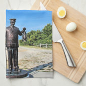 Barnegat Lighthouse, New Jersey Teetuch Geschirrtuch (Viertel Falte)