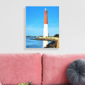 Barnegat Lighthouse, New Jersey Wrapped Canvas Leinwanddruck (Insitu (Wohnzimmer))