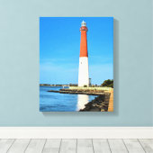 Barnegat Lighthouse, New Jersey Wrapped Canvas Leinwanddruck (Insitu (Holzboden))
