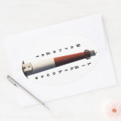 Barnegat Lighthouse Ovaler Aufkleber (Umschlag)