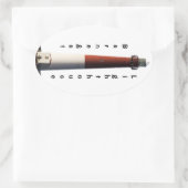 Barnegat Lighthouse Ovaler Aufkleber (Tasche)