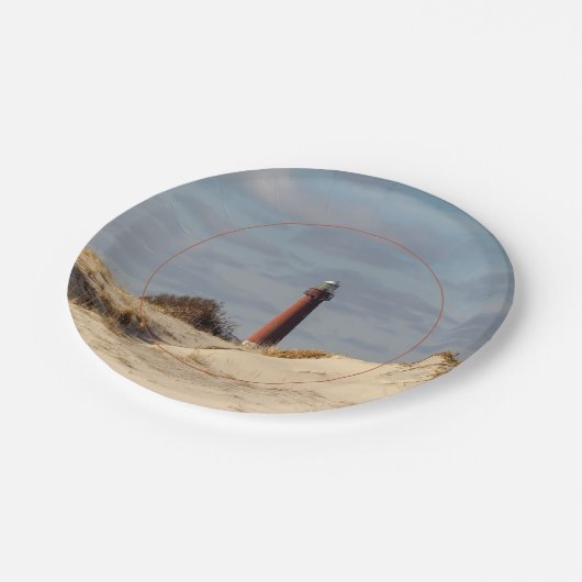 Barnegat Lighthouse Pappteller (Schrägansicht)