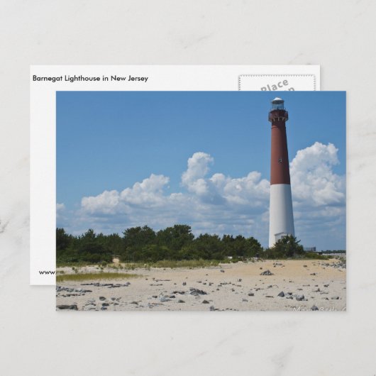 Barnegat Lighthouse Postkarte (Vorne/Hinten)
