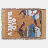 Barnegat Lighthouse Vintag Style Decke (Vorderseite)