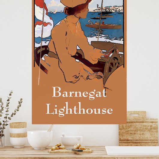 Barnegat Lighthouse Vintag Style Poster (Küche)