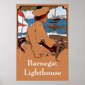 Barnegat Lighthouse Vintag Style Poster (Vorne)