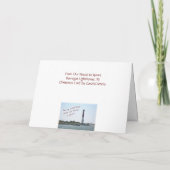 Barnegat Lighthouse Weihnachtskarte Feiertagskarte (Rückseite)