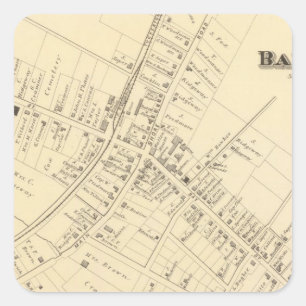 Barnegat, New Jersey 2 Quadratischer Aufkleber