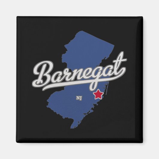 Barnegat New Jersey Nj Map Magnet (Vorne)