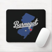 Barnegat New Jersey Nj Map Mousepad (Mit Mouse)