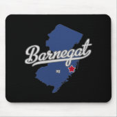 Barnegat New Jersey Nj Map Mousepad (Vorne)