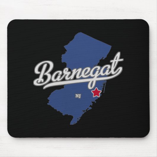 Barnegat New Jersey Nj Map Mousepad (Vorne)