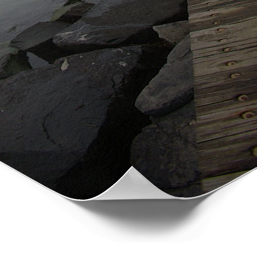 Barnegate Light Lighthouse Photo Poster (Ecke)