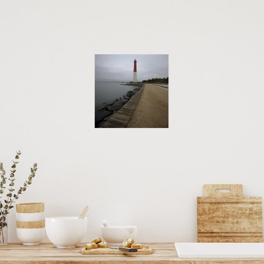 Barnegate Light Lighthouse Photo Poster (Küche)