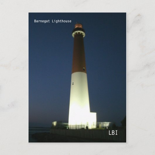 Barnegate Lighthouse Postkarte (Vorderseite)