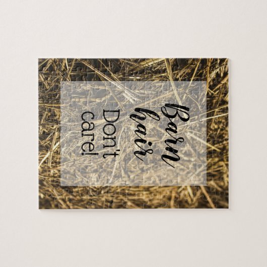 Barnerhase interessiert sich nicht für lustiges Zi Puzzle (Horizontal)