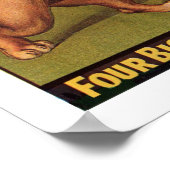 Barnes Circus Werbeplakat aus den 1920er Jahren Poster (Ecke)