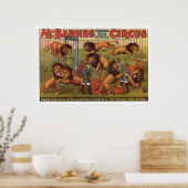 Barnes Circus Werbeplakat aus den 1920er Jahren Poster (Küche)