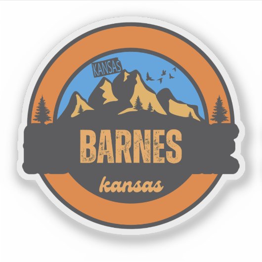 Barnes, Kansas Aufkleber (Vorderseite)
