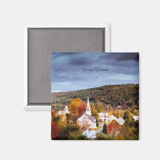 Barnet, Vermont, Herbst in New England Magnet (Vorderseite/Rückseite)