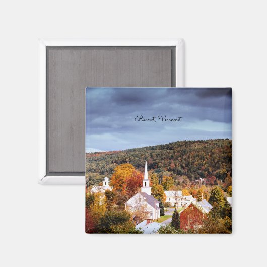 Barnet, Vermont, Herbstfarben Magnet (Vorderseite/Rückseite)