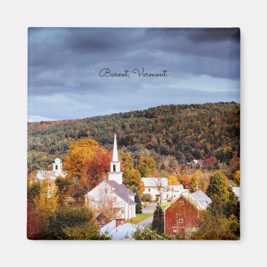 Barnet, Vermont, Herbstfarben Magnet (Vorne)