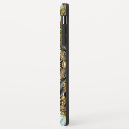 Barnetcue Dubois Girly Baroque II Monogramm Case-Mate iPhone Hülle (Hinten/Links)