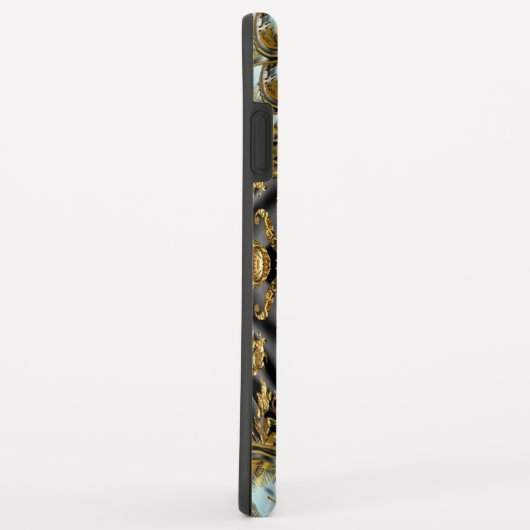 Barnetcue Dubois Girly Baroque II Monogramm Case-Mate iPhone Hülle (Hinten/Rechts)