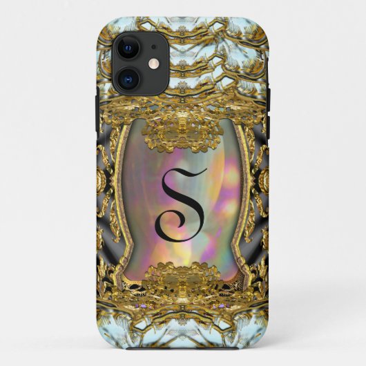 Barnetcue Dubois II Schutzbarocke Monogramm Case-Mate iPhone Hülle (Rückseite)