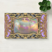 Barnetcue Dubuios Cool Baroque Monogram Post-it Klebezettel (Büro)