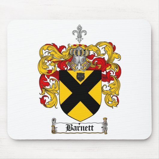 BARNETT FAMILIENWAPPEN - BARNETT WAPPEN MOUSEPAD (Vorne)