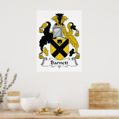 Barnett Familienwappen Poster (Küche)