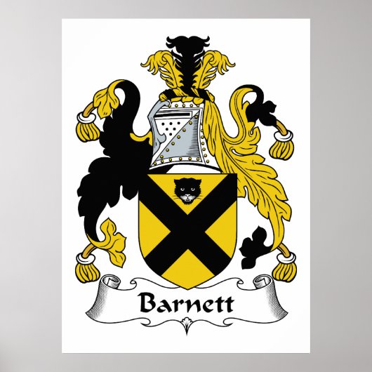 Barnett Familienwappen Poster (Vorne)