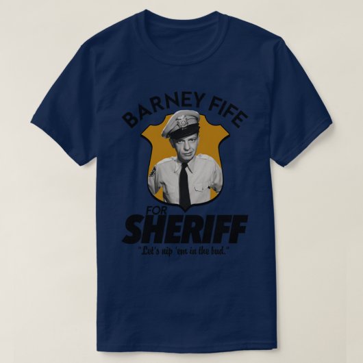 Barney Fife für Sheriff T-Shirt (Design vorne)