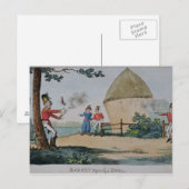 Barney kämpft gegen ein Duell Postkarte (Vorne/Hinten)